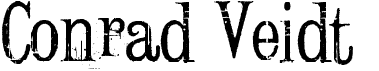 preview image of the Conrad Veidt font
