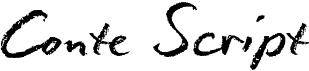 preview image of the Conté Script font