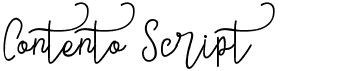 preview image of the Contento Script font