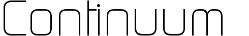 preview image of the Continuum font