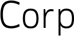 preview image of the Corp font