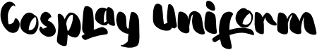 preview image of the Cosplay Uniform font