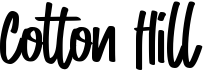 preview image of the Cotton Hill font