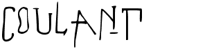 preview image of the Coulant font