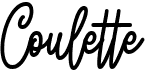 preview image of the Coulette font