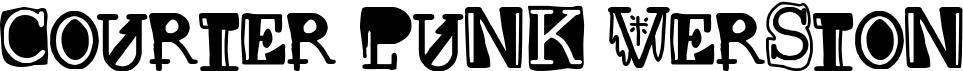 preview image of the Courier punk Version font