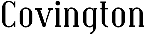 preview image of the Covington font