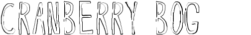 preview image of the Cranberry Bog font