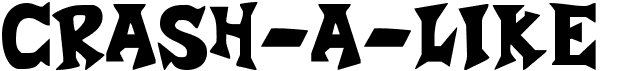 preview image of the Crash-a-Like font