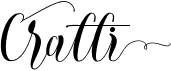 preview image of the Cratti font