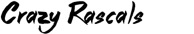 preview image of the Crazy Rascals font