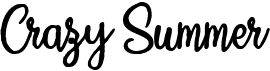preview image of the Crazy Summer font