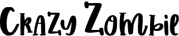 preview image of the Crazy Zombie font