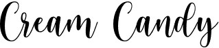 preview image of the Cream Candy font