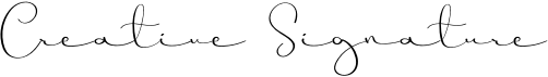 preview image of the Creative Signature font
