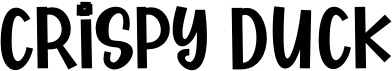 preview image of the Crispy Duck font