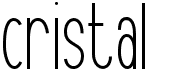 preview image of the Cristal font