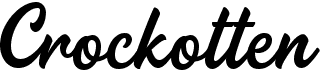 preview image of the Crockotten font