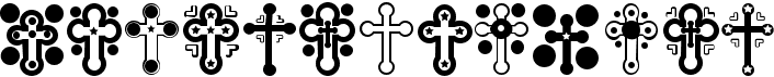 preview image of the Crosses font