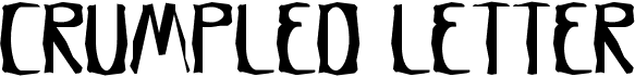 preview image of the Crumpled Letter font