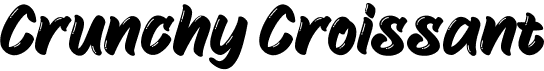 preview image of the Crunchy Croissant font