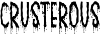 preview image of the Crusterous font