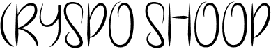 preview image of the Cryspo Shoop font