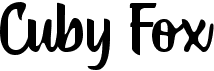 preview image of the Cuby Fox font