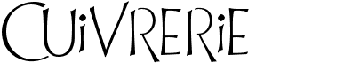 preview image of the Cuivrerie font