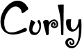 preview image of the Curly font
