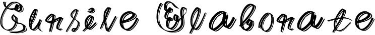 preview image of the Cursive Elaborate font