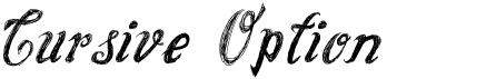 preview image of the Cursive Option font