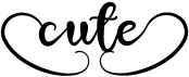 preview image of the Cute font
