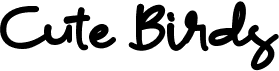 preview image of the Cute Birds font