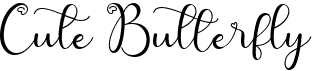preview image of the Cute Butterfly font