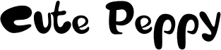preview image of the Cute Peppy font
