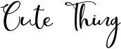 preview image of the Cute Thing Script font