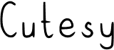 preview image of the Cutesy font