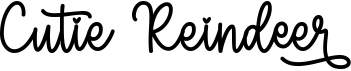 preview image of the Cutie Reindeer font
