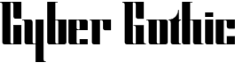 preview image of the Cyber Gothic font