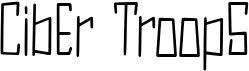 preview image of the Cybertroops font