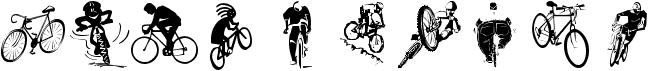 preview image of the Cycling font