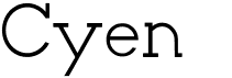 preview image of the Cyen font