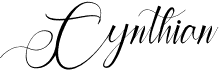 preview image of the Cynthian font