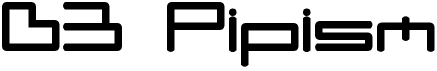 preview image of the D3 Pipism font