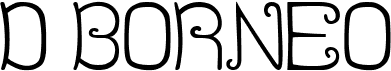 preview image of the D Borneo font