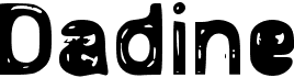 preview image of the d Dadine font