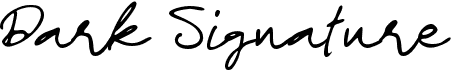 preview image of the d Dark Signature font