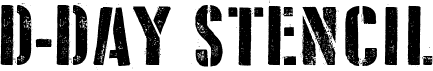 preview image of the D Day Stencil font