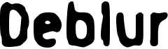 preview image of the d Deblur font